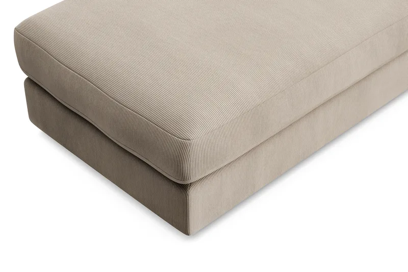 Adelsö by Gynning Rektangulær Fotskammel i Manchester - Greige - Møbler - Stoler - Krakk - Fotskammel