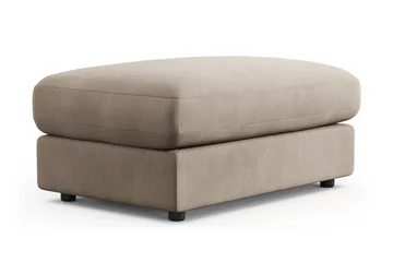 Adelsö by Gynning Rektangulær Fotskammel i Manchester - Greige - Møbler - Stoler - Krakk - Fotskammel