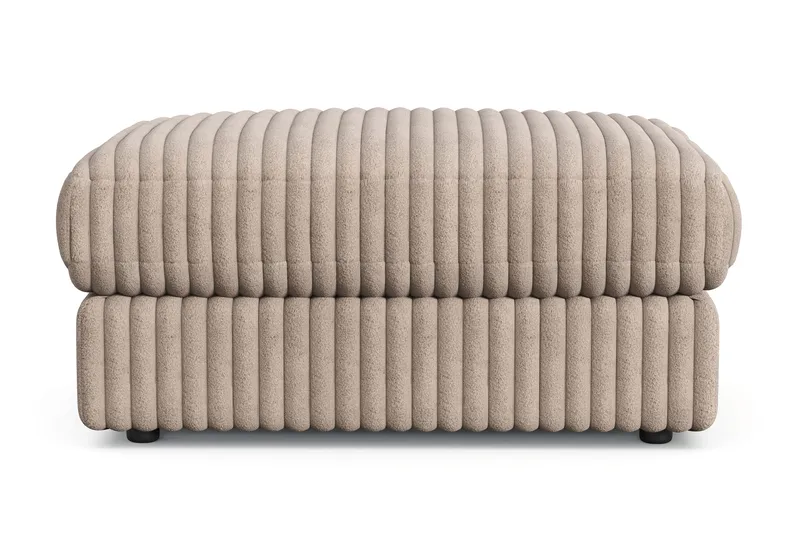 Adelsö by Gynning Rektangulær Fotskammel i Manchester, Greige