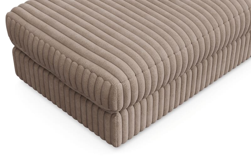 Adelsö by Gynning Rektangulær Fotskammel i Manchester - Greige - Møbler - Stoler - Krakk - Fotskammel