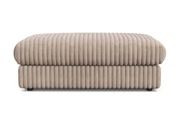 Adelsö by Gynning Rektangulær Fotskammel i Manchester - Greige - Møbler - Stoler - Krakk - Fotskammel