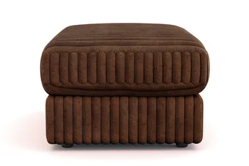 Adelsö by Gynning Rektangulær Fotskammel i Manchester - Mørkebrun - Møbler - Stoler - Krakk - Fotskammel