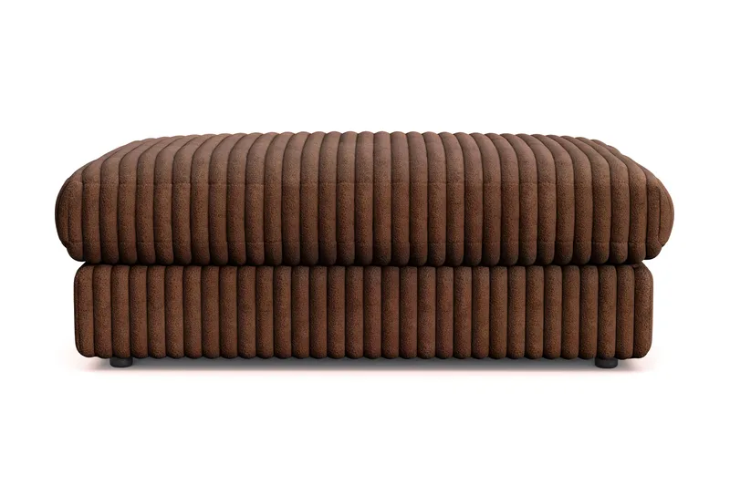 Adelsö by Gynning Rektangulær Fotskammel i Manchester, Mørkebrun