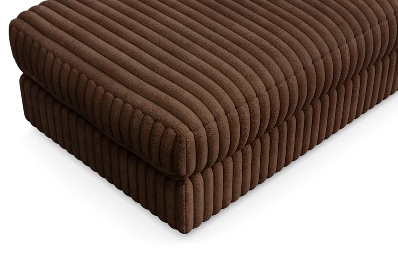 Adelsö by Gynning Rektangulær Fotskammel i Manchester - Mørkebrun - Møbler - Stoler - Krakk - Fotskammel