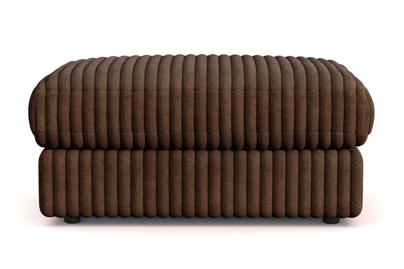 Adelsö by Gynning Rektangulær Fotskammel i Manchester, Mørkebrun