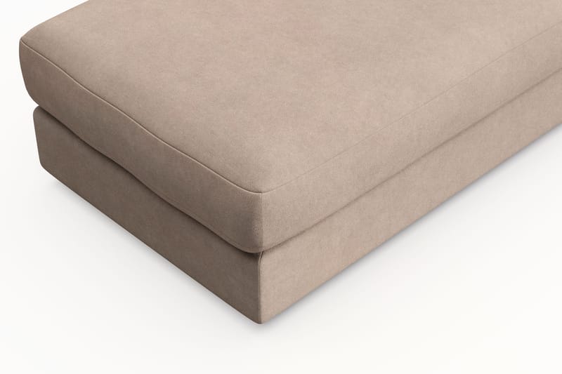 Adelsö by Gynning Rektangulær Fotskammel i stoff - Beige - Møbler - Stoler - Krakk - Fotskammel