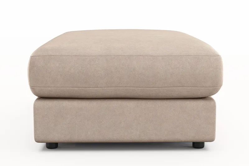 Adelsö by Gynning Rektangulær Fotskammel i stoff - Beige - Møbler - Stoler - Krakk - Fotskammel