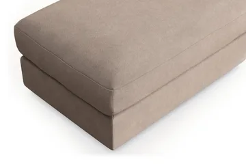 Adelsö by Gynning Rektangulær Fotskammel i stoff - Beige - Møbler - Stoler - Krakk - Fotskammel