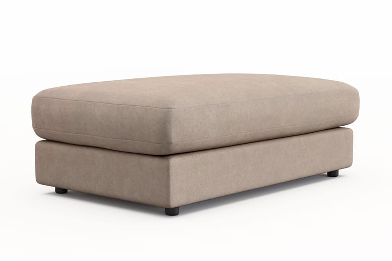 Adelsö by Gynning Rektangulær Fotskammel i stoff - Beige - Møbler - Stoler - Krakk - Fotskammel