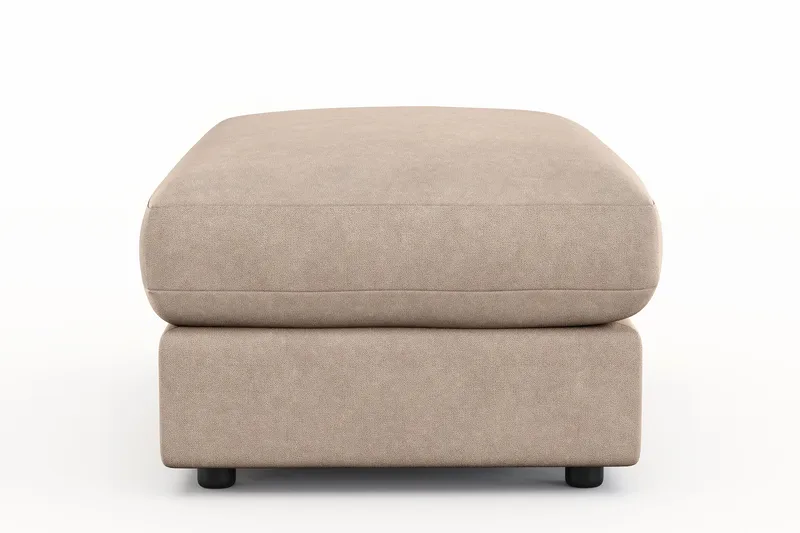 Adelsö by Gynning Rektangulær Fotskammel i stoff - Beige - Møbler - Stoler - Krakk - Fotskammel