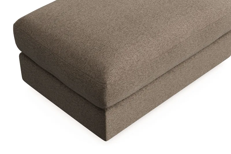 Adelsö by Gynning Rektangulær Fotskammel i stoff - Brun - Møbler - Stoler - Krakk - Fotskammel