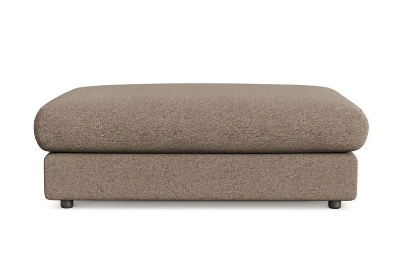 Adelsö by Gynning Rektangulær Fotskammel i stoff - Brun - Møbler - Stoler - Krakk - Fotskammel