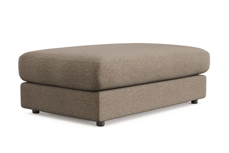 Adelsö by Gynning Rektangulær Fotskammel i stoff - Brun - Møbler - Stoler - Krakk - Fotskammel