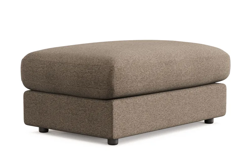 Adelsö by Gynning Rektangulær Fotskammel i stoff - Brun - Møbler - Stoler - Krakk - Fotskammel