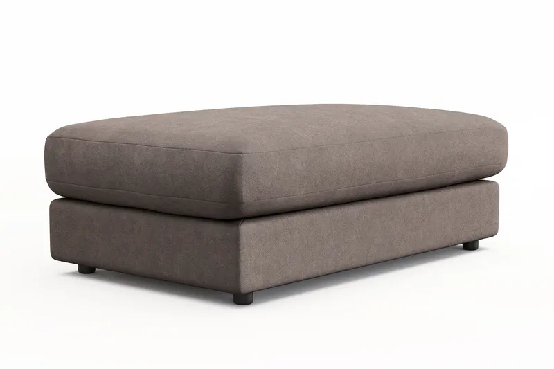 Adelsö by Gynning Rektangulær Fotskammel i stoff - Brun - Møbler - Stoler - Krakk - Fotskammel