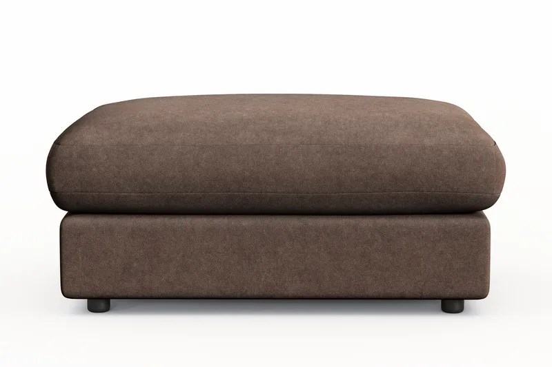 Adelsö by Gynning Rektangulær Fotskammel i stoff - Brun - Møbler - Stoler - Krakk - Fotskammel