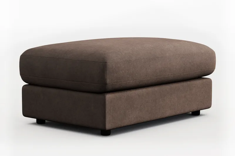 Adelsö by Gynning Rektangulær Fotskammel i stoff - Brun - Møbler - Stoler - Krakk - Fotskammel