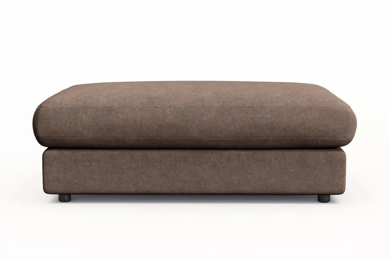 Adelsö by Gynning Rektangulær Fotskammel i stoff - Brun - Møbler - Stoler - Krakk - Fotskammel