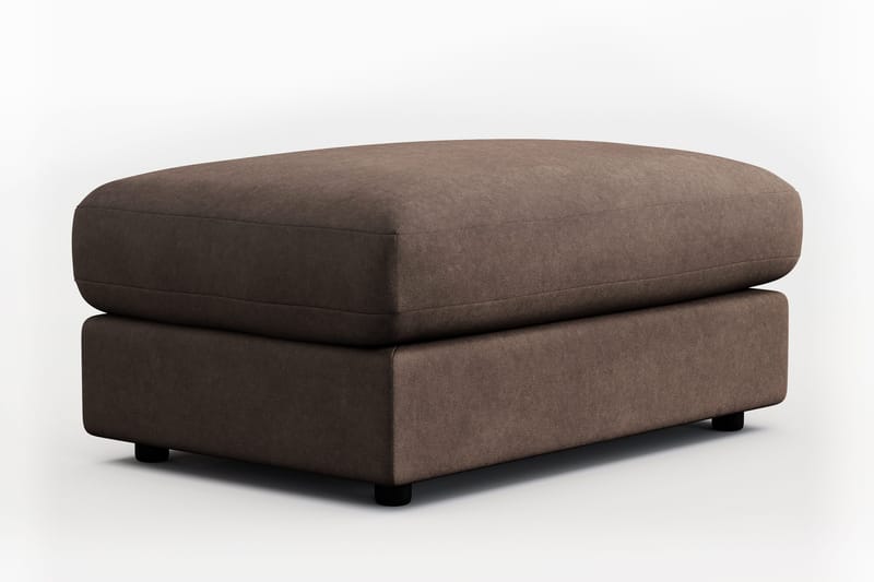 Adelsö by Gynning Rektangulær Fotskammel i stoff - Brun - Møbler - Stoler - Krakk - Fotskammel