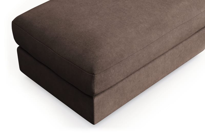 Adelsö by Gynning Rektangulær Fotskammel i stoff - Brun - Møbler - Stoler - Krakk - Fotskammel