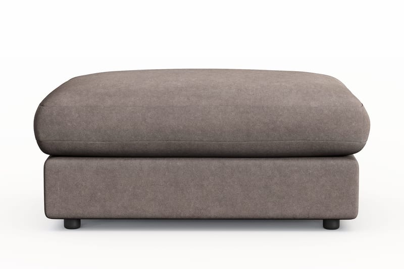 Adelsö by Gynning Rektangulær Fotskammel i stoff, Brun