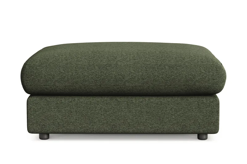Adelsö by Gynning Rektangulær Fotskammel i stoff, Grön