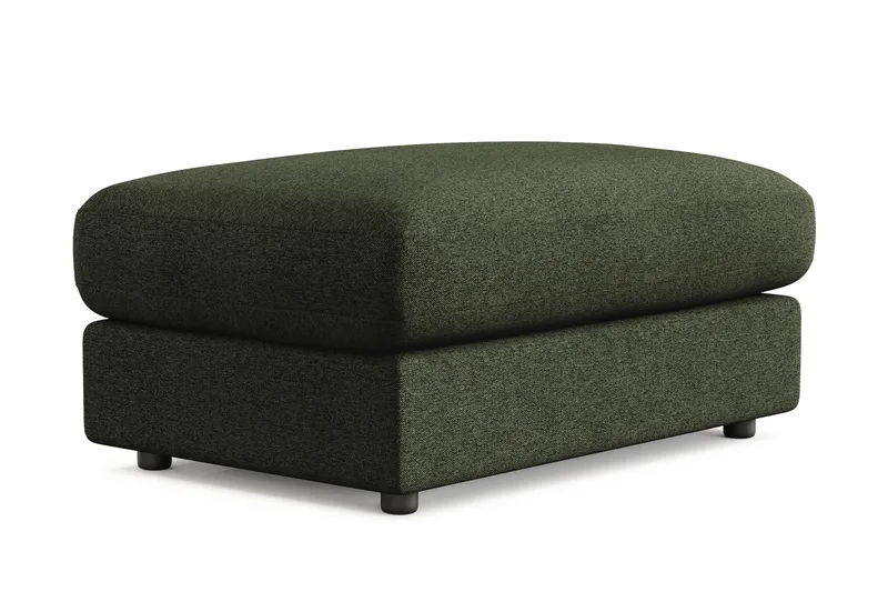Adelsö by Gynning Rektangulær Fotskammel i stoff - Grön - Møbler - Stoler - Krakk - Fotskammel