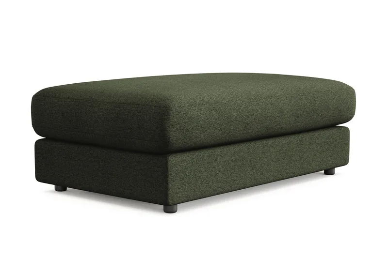 Adelsö by Gynning Rektangulær Fotskammel i stoff - Grön - Møbler - Stoler - Krakk - Fotskammel