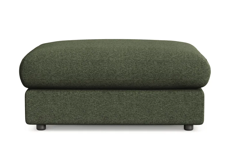 Adelsö by Gynning Rektangulær Fotskammel i stoff, Grön