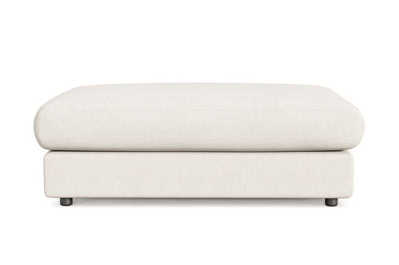 Adelsö by Gynning Rektangulær Fotskammel i stoff, Lys beige