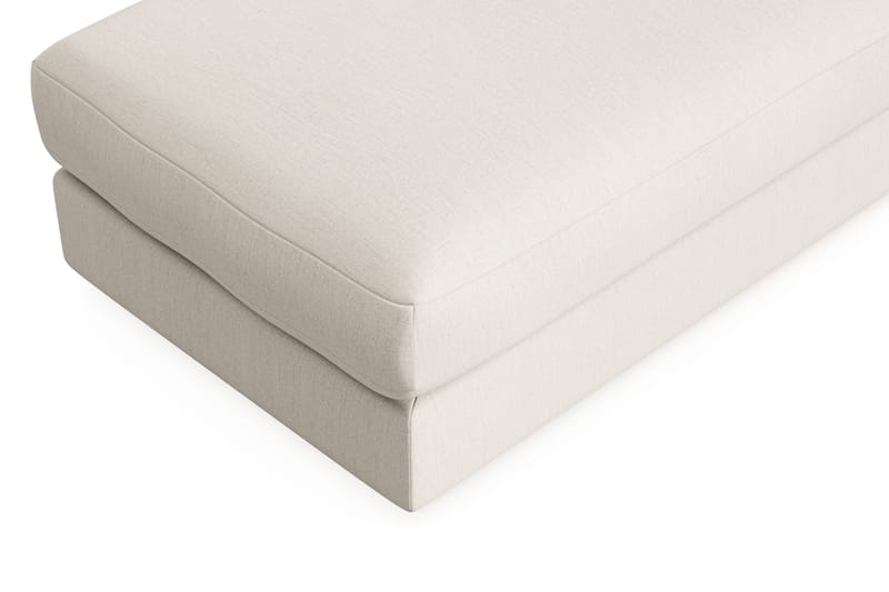 Adelsö by Gynning Rektangulær Fotskammel i stoff - Lys beige - Møbler - Stoler - Krakk - Fotskammel