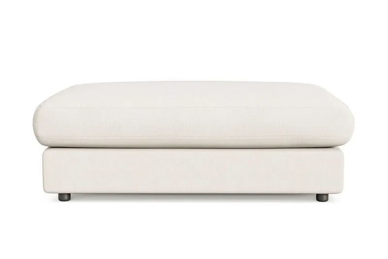 Adelsö by Gynning Rektangulær Fotskammel i stoff - Lys beige - Møbler - Stoler - Krakk - Fotskammel