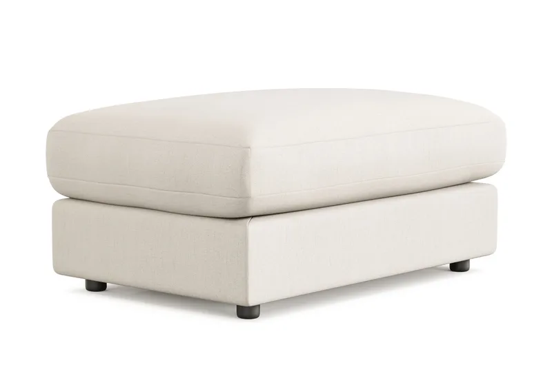 Adelsö by Gynning Rektangulær Fotskammel i stoff - Lys beige - Møbler - Stoler - Krakk - Fotskammel