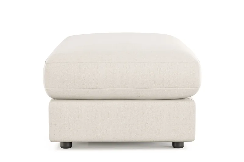 Adelsö by Gynning Rektangulær Fotskammel i stoff - Lys beige - Møbler - Stoler - Krakk - Fotskammel