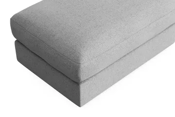 Adelsö by Gynning Rektangulær Fotskammel i stoff - Lysegrå - Møbler - Stoler - Krakk - Fotskammel