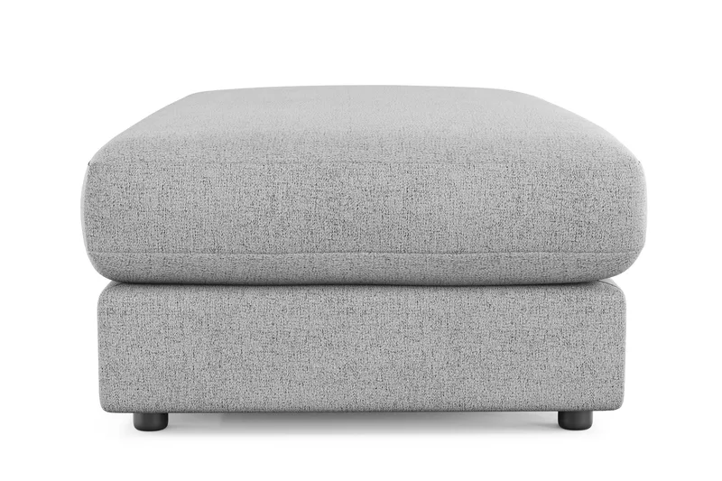 Adelsö by Gynning Rektangulær Fotskammel i stoff - Lysegrå - Møbler - Stoler - Krakk - Fotskammel