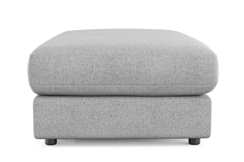 Adelsö by Gynning Rektangulær Fotskammel i stoff - Lysegrå - Møbler - Stoler - Krakk - Fotskammel