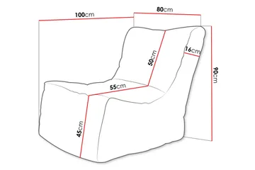 Afridi Sittepuff Utendørs 100 cm - Beige - Møbler - Stoler - Krakk - Puff