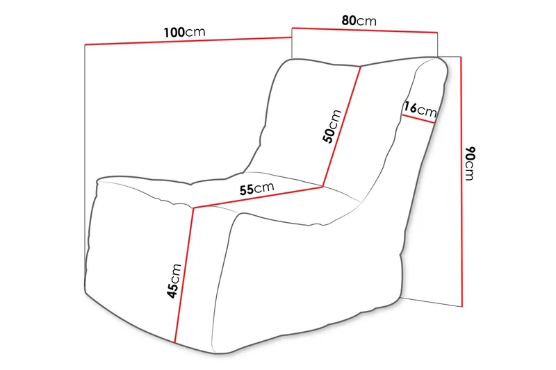 Afridi Sittepuff Utendørs 100 cm - Beige - Møbler - Stoler - Krakk - Puff