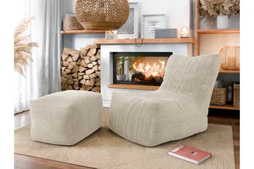 Afridi Sittepuff Utendørs 100 cm - Beige - Møbler - Stoler - Krakk - Puff