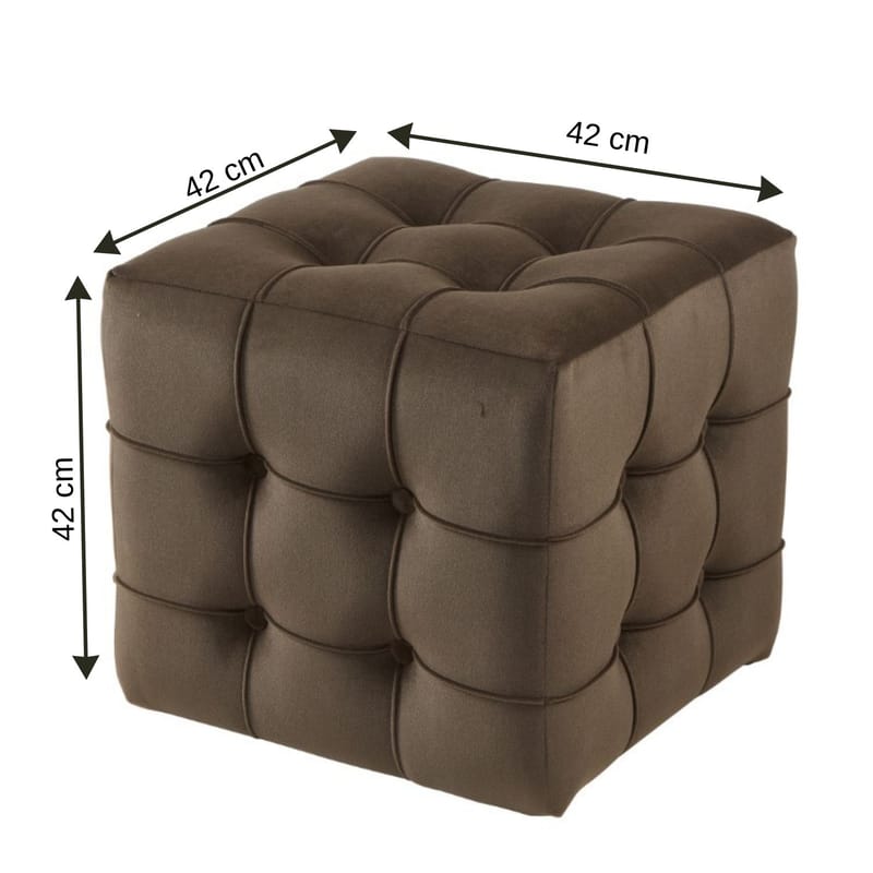 Ameias Sittepuff 42 cm - Brun - Møbler - Stoler - Krakk - Puff