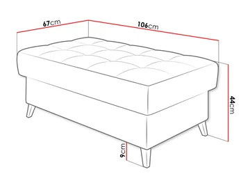 Amshyttan Fotskammel 106 cm - Beige - Møbler - Stoler - Krakk - Puff