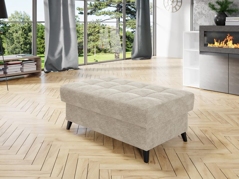 Amshyttan Fotskammel 106 cm - Beige - Møbler - Stoler - Krakk - Puff