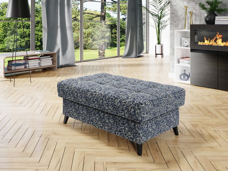 Amshyttan Fotskammel 106 cm - Blå - Møbler - Stoler - Krakk - Fotskammel