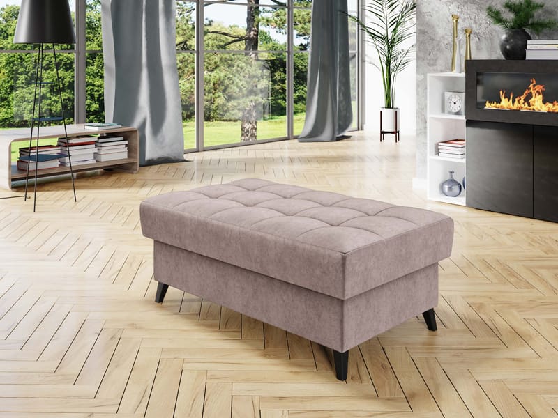 Amshyttan Fotskammel 106 cm - Rosa - Møbler - Stoler - Krakk - Fotskammel