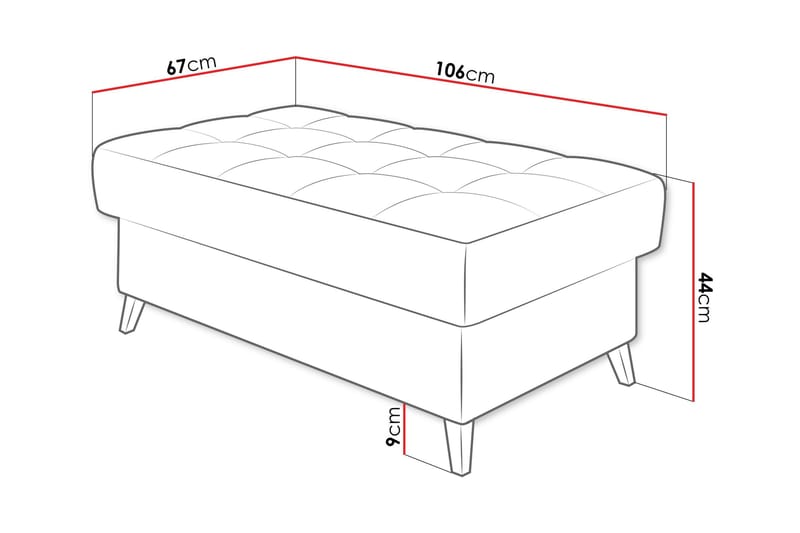 Amshyttan Puff - Rosa - Møbler - Stoler - Krakk - Puff