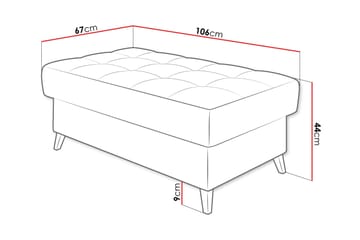 Amshyttan Puff - Hvit - Møbler - Stoler - Krakk - Puff