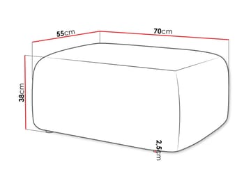 Barile Fotskammel 70 cm - Brun - Møbler - Stoler - Krakk - Fotskammel