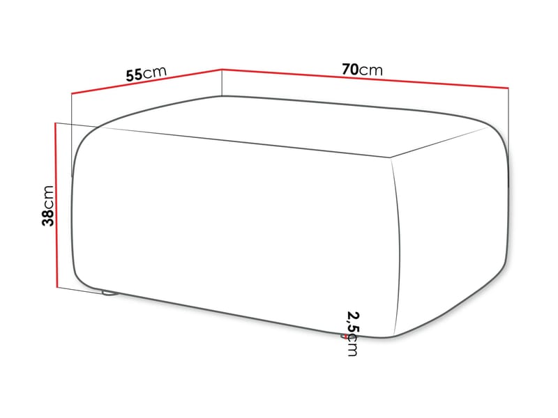 Barile Fotskammel 70 cm - Brun - Møbler - Stoler - Krakk - Fotskammel