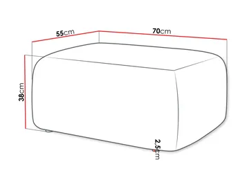 Barile Fotskammel 70 cm - Brun - Møbler - Stoler - Krakk - Fotskammel